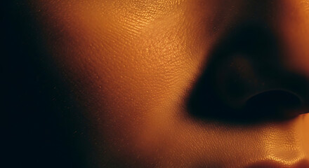 Intriguing CloseUp of Skin Texture with Shadow Play.