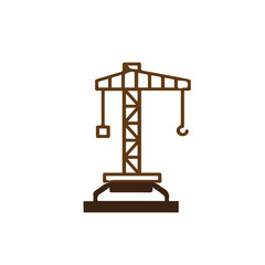 Tower crane icon illustration