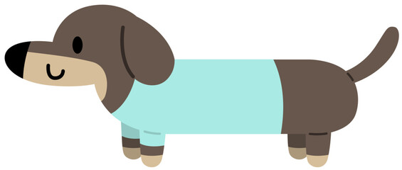 cartoon dachshund