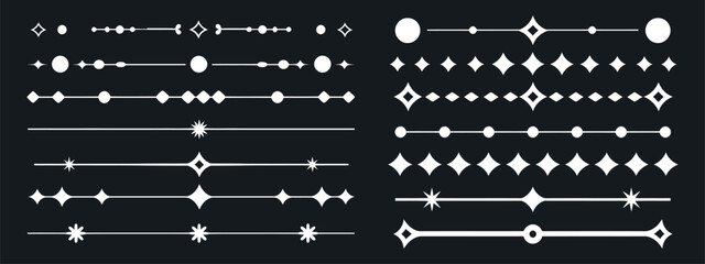 elegant white decorative line divider and text separator vector set, featuring clean ornamental elements ideal for stationery, digital design, invitations, and sophisticated layout styling.