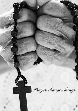 Prayer quote poster template