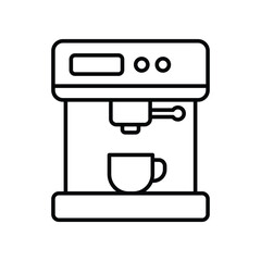 Kitchen Utensil Coffee Maker Icon Vector Design