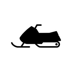 Snowmobile or Snow Machine Vehicle Icon