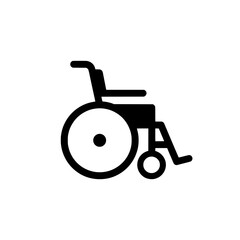 Simple Wheelchair or Disabled Person Mobility Icon