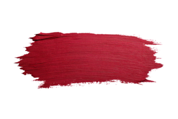 Red lipstick smear texture stroke isolated on black background image, Isolated On White Background, Png Transparent