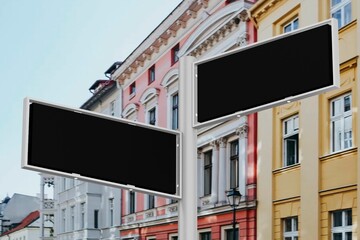 3D traffic signs with blank space © Rawpixel.com