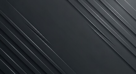 Sleek Dark Diagonal Lines Modern Abstract Background