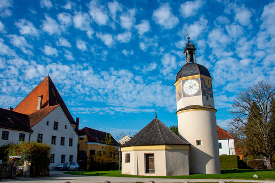 Clock Tower in Burghausen Castle - Germany