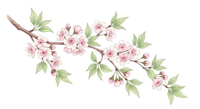 Flowers watercolor illustration - Powered by Adobe