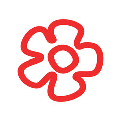 Abstract Decoration Flower Boho Template Illustration Vector