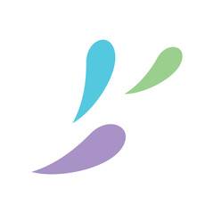 splash water abstract decorative graphic vector template