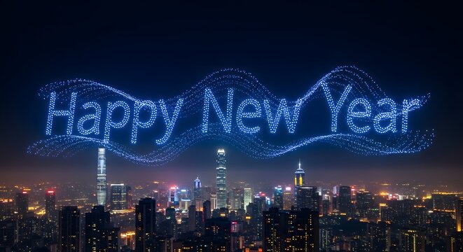 new york city skyline with fireworks