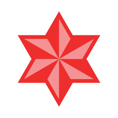 Fototapeta premium Star Shape Decoration Icon Template Illustration Design