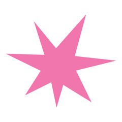 Obraz premium star sparkle doodle decoration template illustration design
