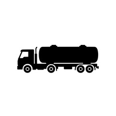 Large Tanker Truck or Fuel Transport Vehicle Icon