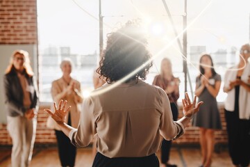 Businesspeople in a business conference