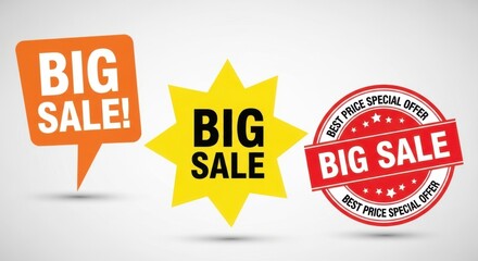 Dynamic Sale Badges Promoting Special Offers and Discounts
