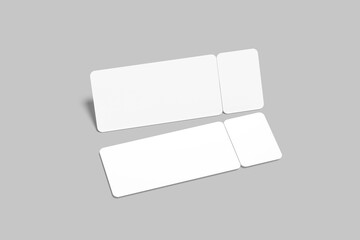 ticket blank mockup