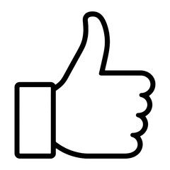 thumb up icon isolated PNG transparent