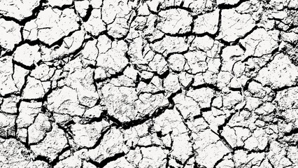Black & white computer wallpaper, cracked texture design