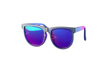 Stylish Reflective Sunglasses with Vibrant Gradient Lenses