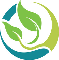 Fototapeta premium Natural Brand Logo Eco Friendly.