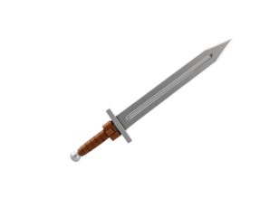 Stylized 3D Rendered Fantasy Sword