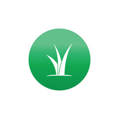 Grass logo vector and symbol design