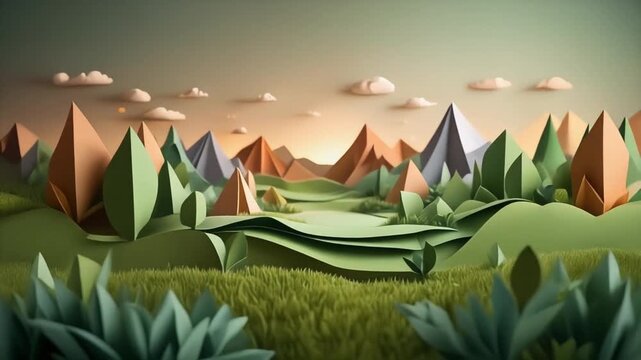 landscape with mountains