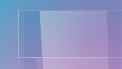 Abstract background features a translucent rectangle over a gradient of blue and purple