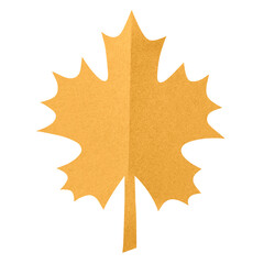 Leaf mockup png paper craft style