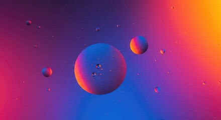 Fototapeta premium Abstract background texture resembling a holographic film or a shimmering oil slick with intense, fluid color gradients and reflections ,dynamic ,light ,liquid