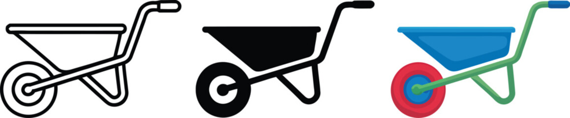 tooth and toothbrush , wheelbarrow, garden, construction, tool, equipment, transpor