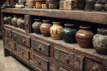 old clay pots