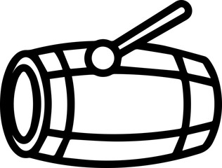 Dynamic drum icon for music and cultural events