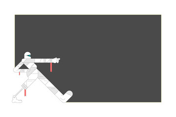 Mummy cartoon character png shape badge, transparent background