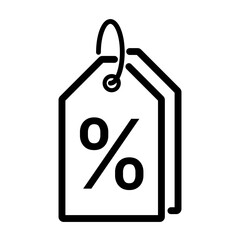 Discount Tag Icon Sale, Percentage Off, and Special Offer Symbol for Retail and E-commerce Promotions