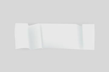 White washi tape collage element vector