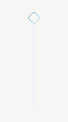 Blue minimal line divider vector