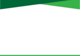 A fresh minimalist background with a diagonal green top accent and clean white center. Ideal for certificates, announcements, posters, and eco-themed designs.