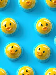 Obraz premium Glossy Clay 3D Emoji Blowing Kisses in a Trendy Playful Layout Perfect for Banners and Creative Designs