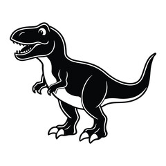 Dinosaur t-rex outline illustration