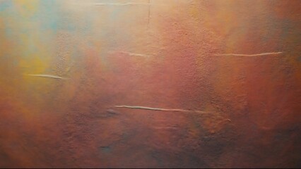 Abstract Expressionism Painting with Warm Colors and Textured Surface Design