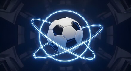 Naklejka premium Modern geometric pedestal with golden accents under spotlight