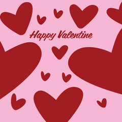 Happy Valentines Day templates for social media posts, cover, poster, banners, marketing, sales promotion and card design. Vector backgrounds.