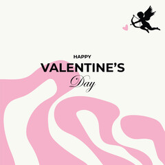 Happy Valentines Day templates for social media posts, cover, poster, banners, marketing, sales promotion and card design. Vector backgrounds.