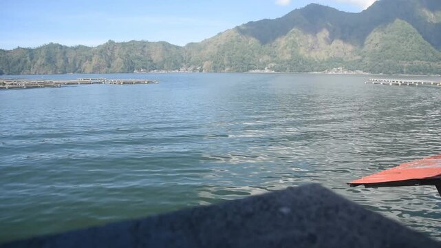 Batur Lake and surroundings in Bangli regency of Bali-Indonesia