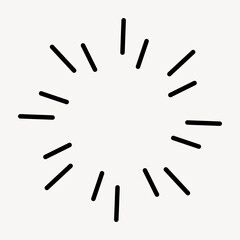 Fototapeta premium Minimalist radial lines burst illustration vector