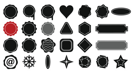 Trendy collection of elegant shapes perfect for logo design projects