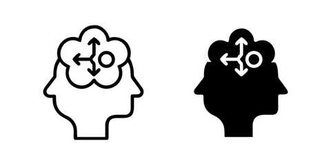 Mindfulness and focus icon set. Mental Clarity Icon for Focus, Mindfulness, Wellness, and Productivity